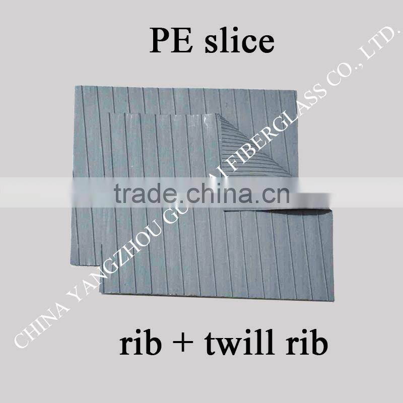 PE separator in slice for lead-acid battery
