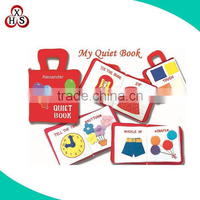 Cheap sea activity book dloth handmade baby soft book