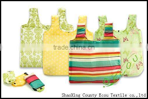 Various portable promotional foldable nylon bag for shopping