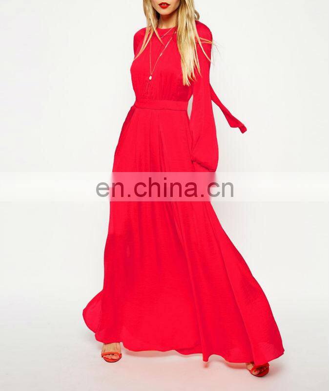 CHEFON Pleated maxi cheap long evening dresses