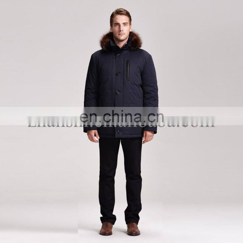 2015 lastest fashion hot selling collar removable handsome man winter jacket