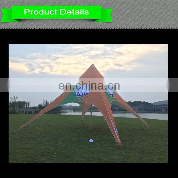 Fanta promotional orange single star tent for commercial event