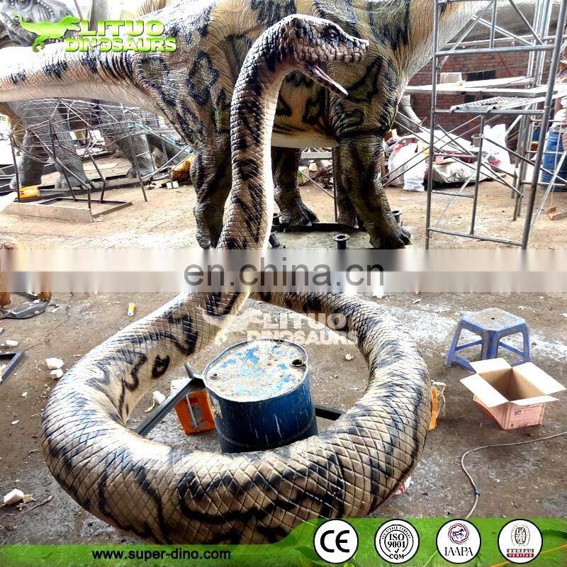 Amusement Park Animated Silicone Rubber Moving Snake