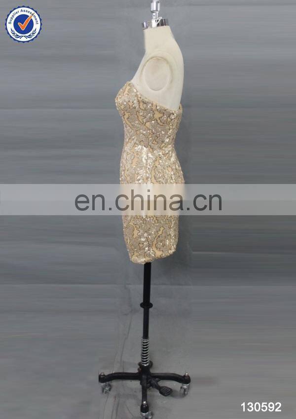 2014 Sexy shiny gold club dress for women