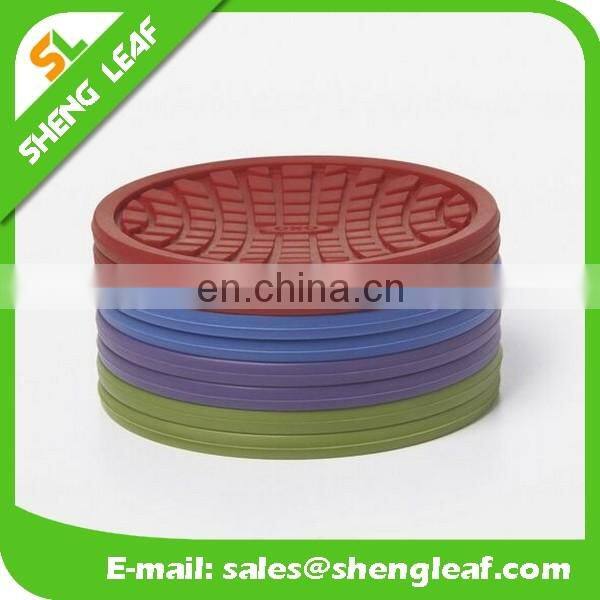 Custom soft round rubber pvc coaster
