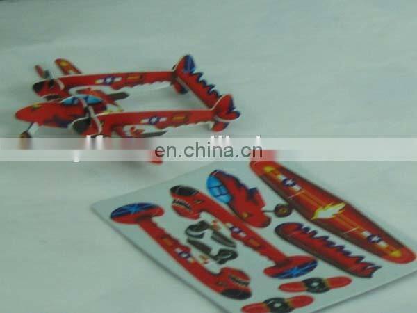 3d airplane puzzle diy toy