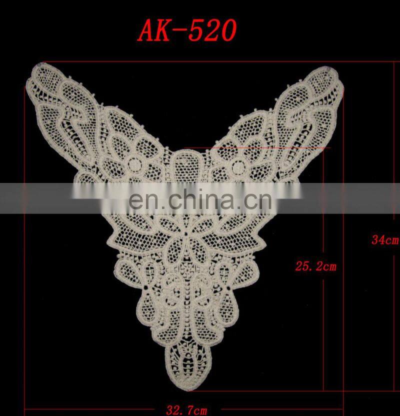 Bailange 2015 wholesale hot selling fashion cotton lace collar patterns for garment accessory