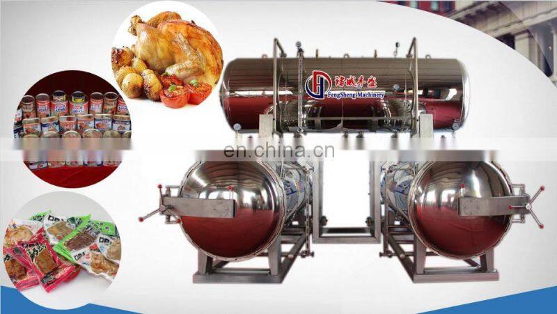 2017 Water Immersion Retort Sterilizer for Canned Meat Sausage