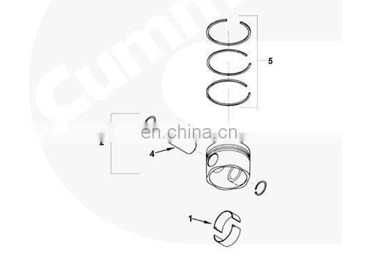 Best selling diesel engine K19 engine Piston Ring set 4089500