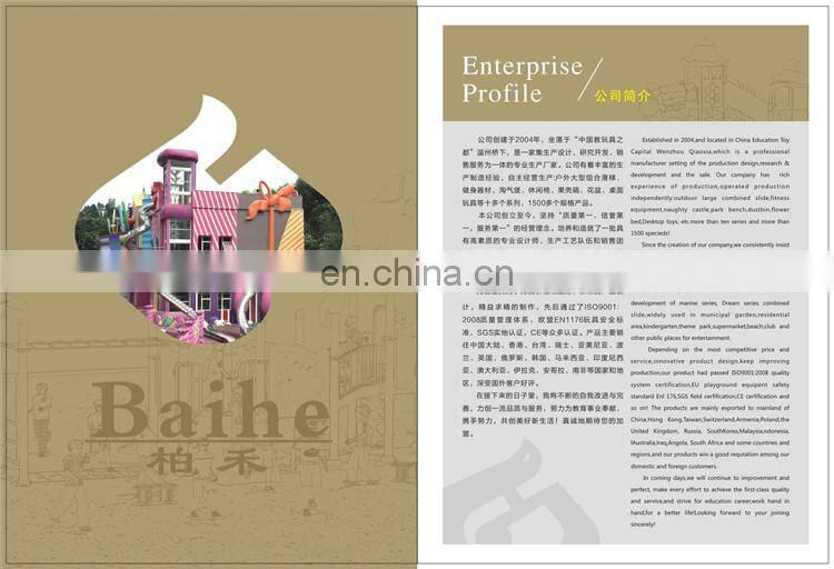 EU and USA standard quality cheapest price plastic slide for kids garten and preschool using