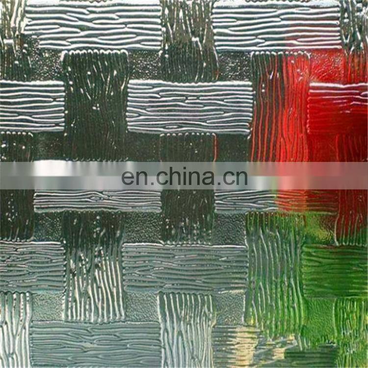 6mm tinted patterned glass wholesale