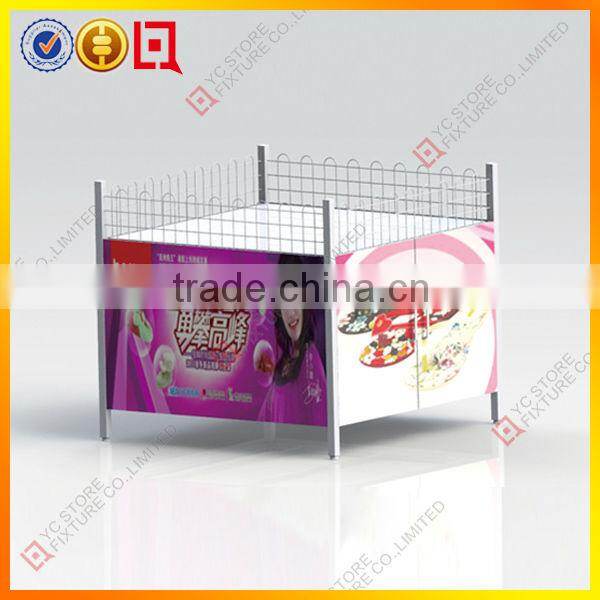 Easily assembled can food display rack