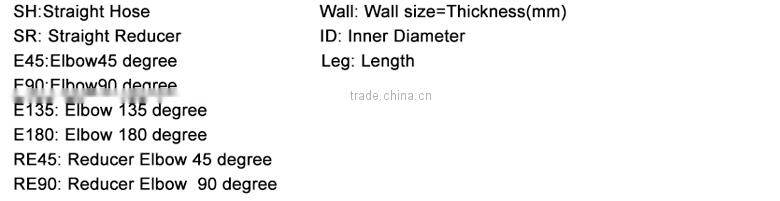 auto car parts GT elbow reducing silicone hose