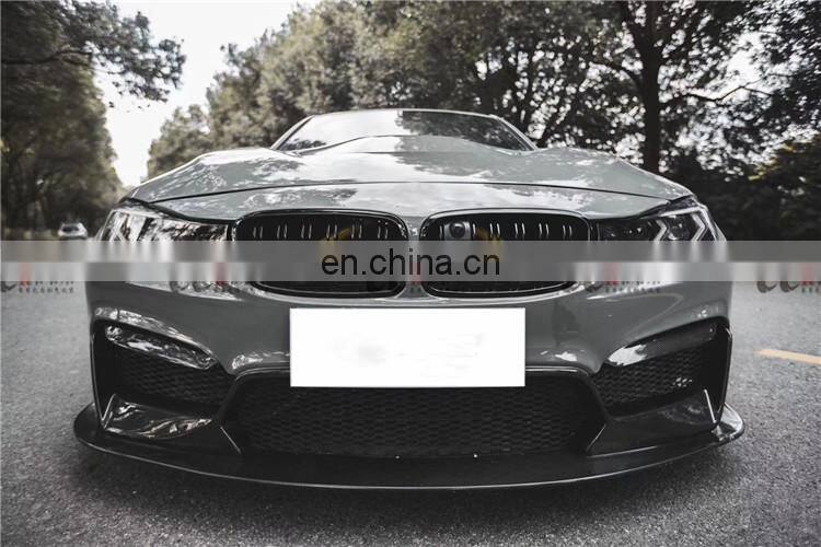 CQCV style wide body kit for BMW 3 series F30 F35 front bumper rear bumper carbon fiber material side skirts and fender