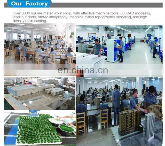 3d miniature plastic scale apartment building model