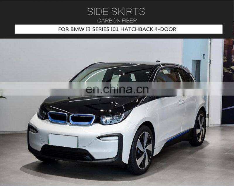 Aftermarket popular electric carbon fiber side skirt for BMW i3 2014-2020