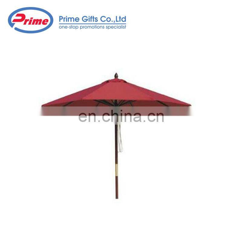 Professional Advertising Cheap Wooden Beach Umbrella Outdoor