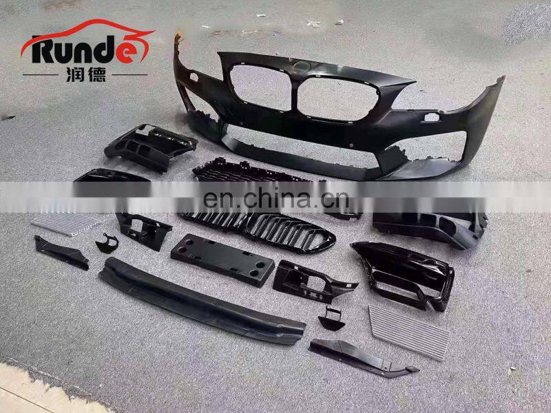Runde Car Modification PP material Front Bumper For BMW 5 Series F10 F18 Upgrade to 2021 G30 M5 Style