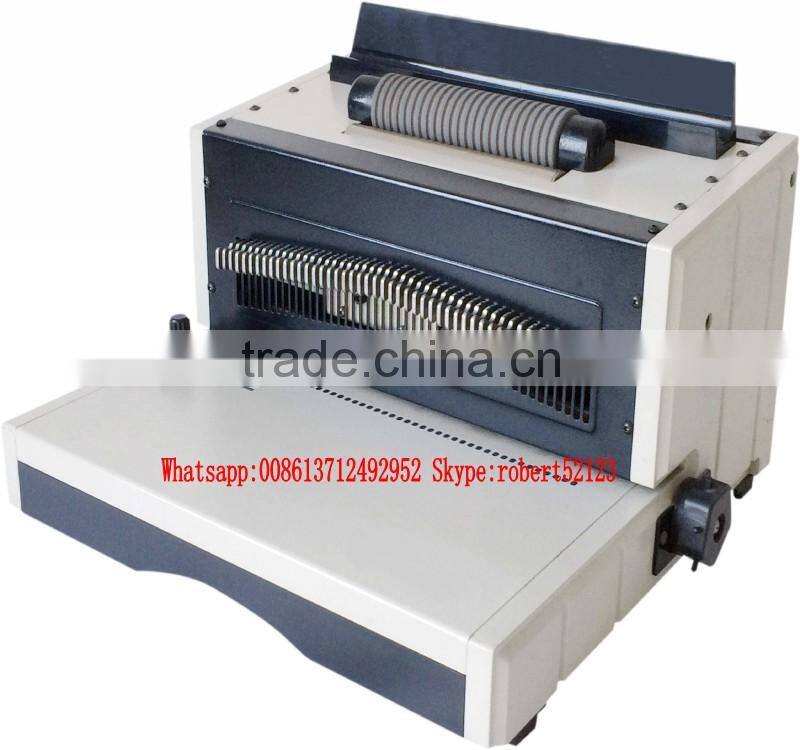 NanBo EC8702 Factory Cheapest Price Manual Punch Electric Bind Plastic Single Spiral Binding Machine