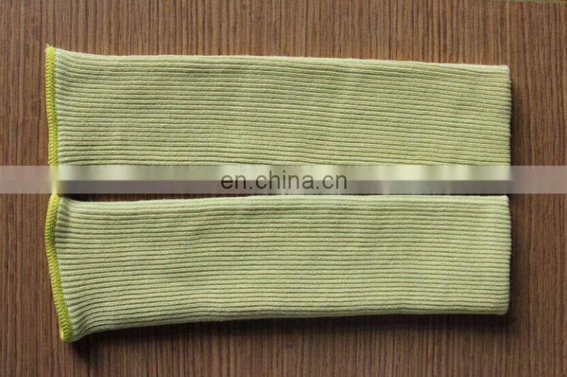 High Dexterity Yellow Heat Resistant Aramid Fiber Wholesale Arm Sleeves Cut Proof