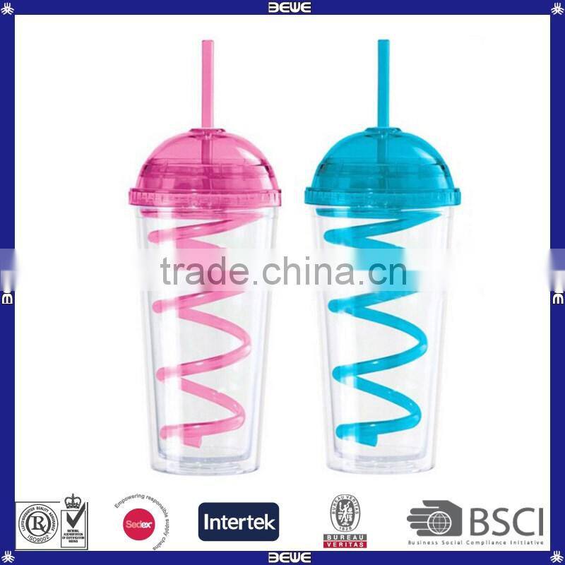 Hot sell customized double wall cheap price reusable plastic tumbler