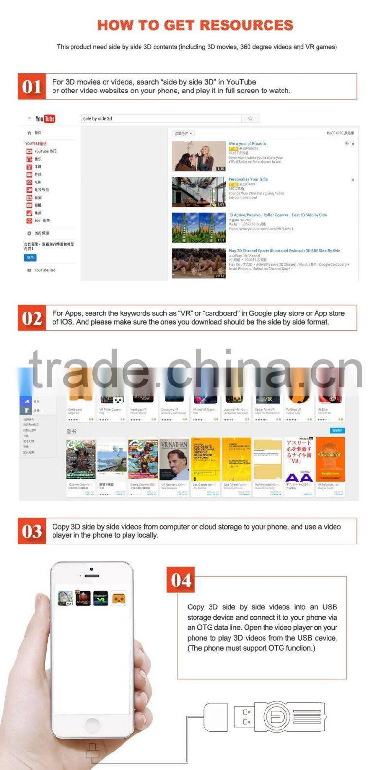 2016 manufacturer directly sales virtual reality vr glasses 2.0 3d vr box 2.0 with vr 2nd generation headset