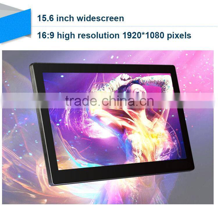 15 inch digital photo frame advertising kiosk Display(LCD 1920*1080,16:9, photo, music,1080P video play back, AV in,VESA)