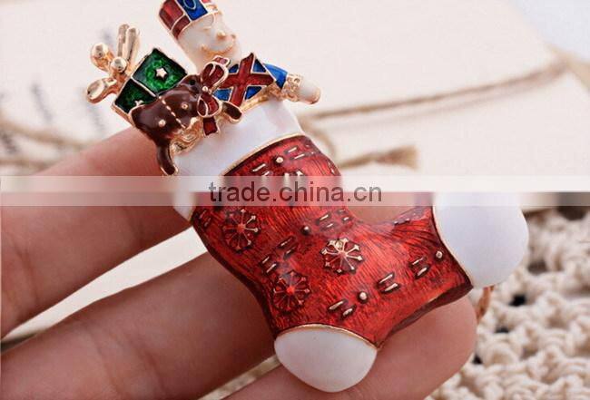 zinc alloy Metal women dress shoe christmas brooch