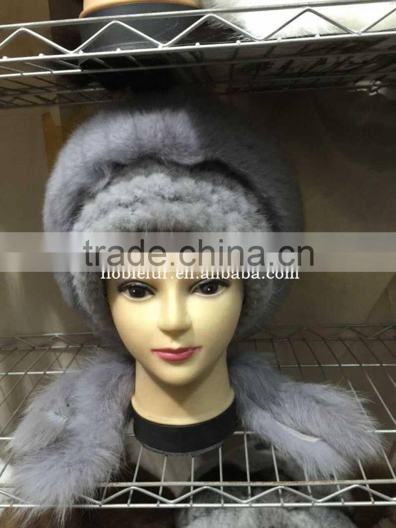 new stylish and high thickness mink fur Princess headwear with long and fluffy tail