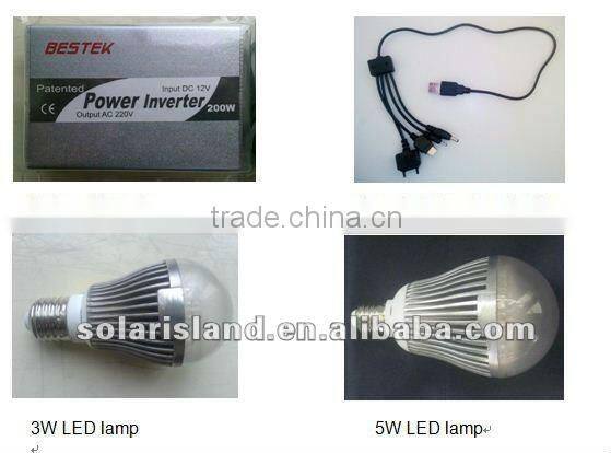 High quality portable 15W solar lighting system