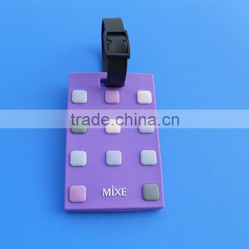 romantic purple custom logo bulk luggage tags