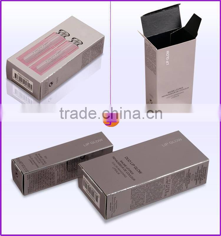 Cheap Custom Colorful Printed Silver Metallic Paper Cosmetic Packaging Reverse Tuck End Box