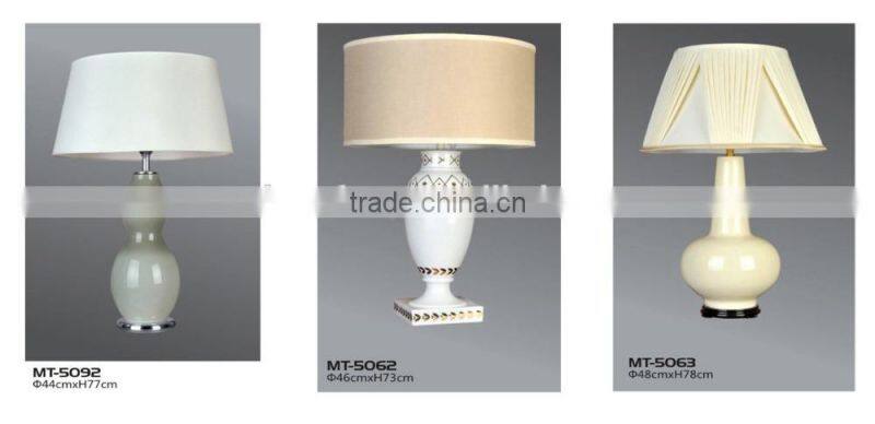 Ceramic Color Middle Size Modern Table Lamp In Ceramic