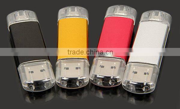 Hot selling Wholesale Factory supply smart phone 4GB Super Quality Unique OTG USB flash drive with customized Logo