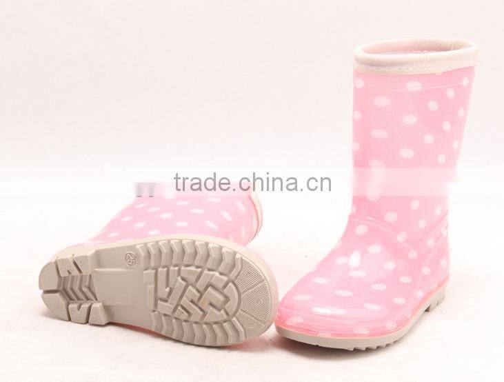 The conventional transparent cloth boots children PVC children rain boots