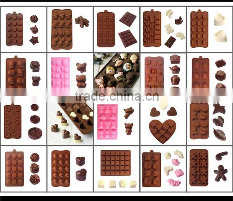 High quality 100% Food Grade Silicone Chocolate Mold , Cookie mold , Silicone Cake Mold