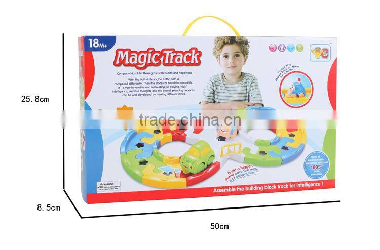 Hot sell toy plastic b/o track cars toy for sale