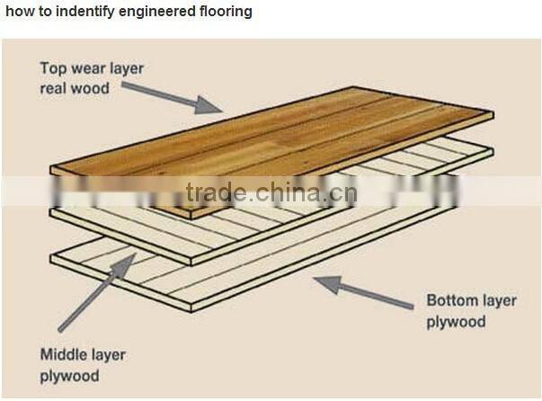 Three layer solid wood flooring ENGINEERED OAK WOOD