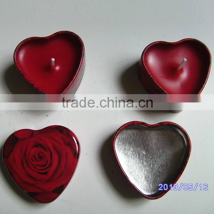 High quality 100% soy wax metal tin for candle