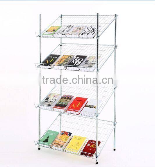 Zinc plated Wire newspaper rack