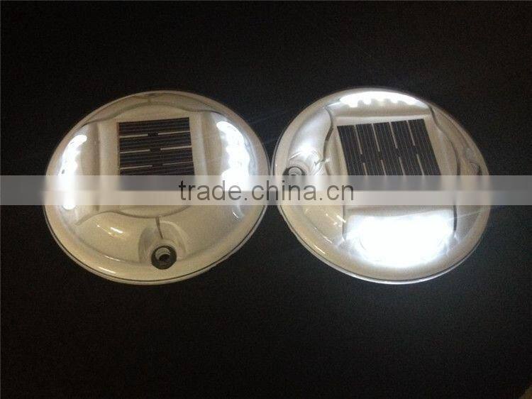 flash warning aluminum led solar pathway light