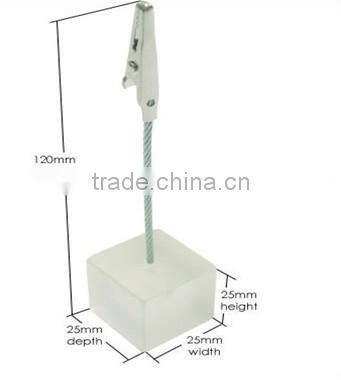 Acrylic counter menu holder