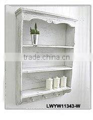 natural desktop wall wooden kitchen shelf with hook