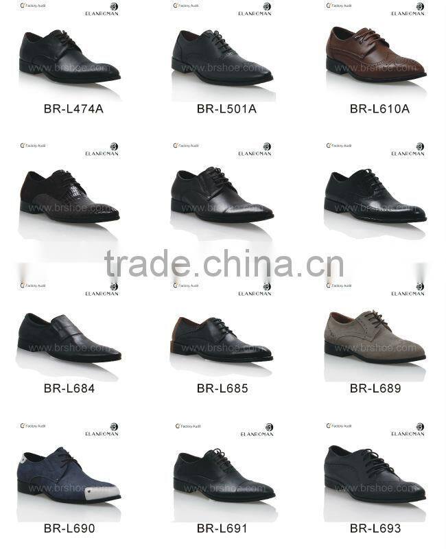 Men fashion latest leather men shoes