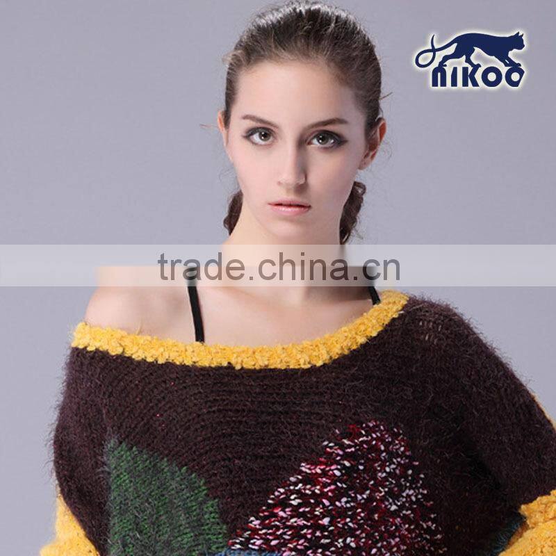 Custom Fashion Women Wool Knitted Sweater for Wholesale