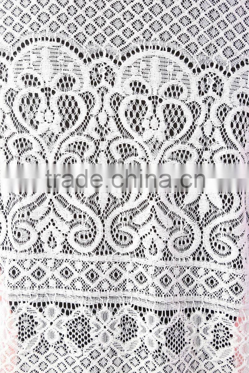 Latest lace hollow floral pattern ladies tops for leggings