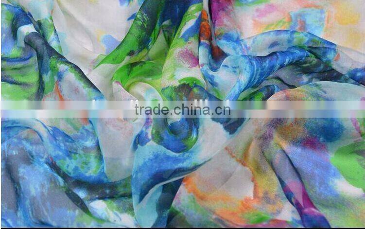 composite silk chiffon fabric for dress