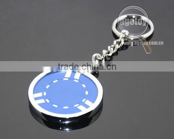 40mm Clay Poker Chips 45mm Casino Coin Holder Metal Poker Chips Key Ring