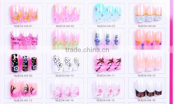 Meijiaer brand New design12/24 pcs Nail art press on nail artificial nails