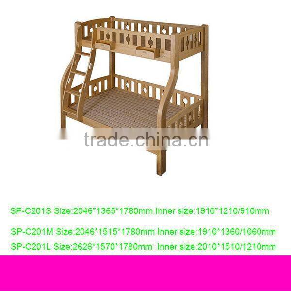 kids double deck bed with ladders#SP-C201S